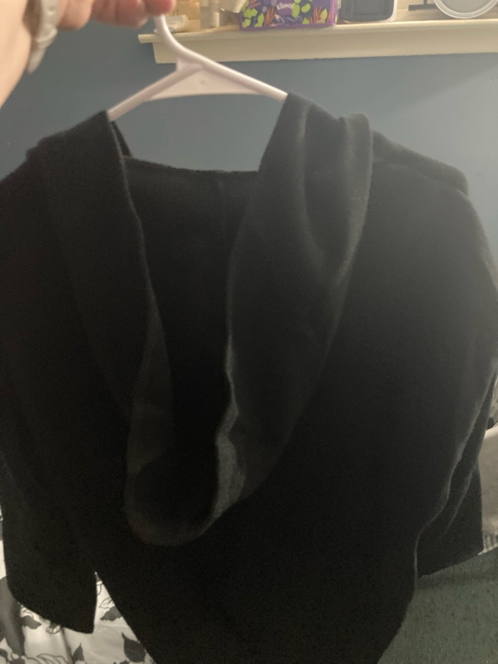 Classic Black Women's Coat - Stylish Single-Button Jacket - Picture 4 of 4